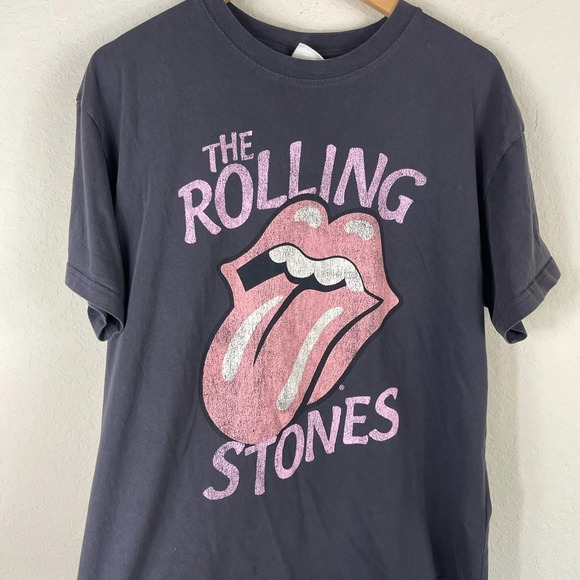 H&M The Rolling Stones Graphic Band T-Shirt Tee Size Large - Picture 1 of 6